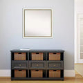 Miroir mural étroit de salle de bain blanc 29 po x 29 po non biseauté