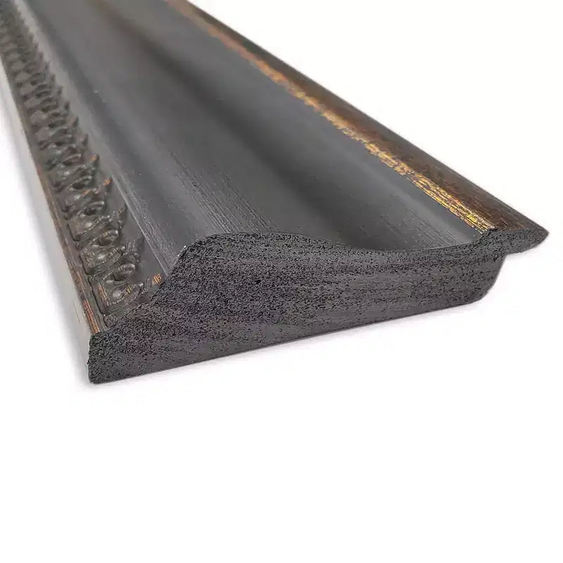 Miroir mural de salle de bain bronze noir de 32 po x 32 po sans biseaux