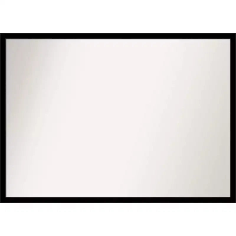 40" x 29" Non-Beveled Jet Black Wall Mirror - Amanti Art