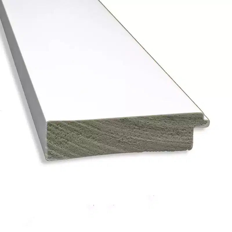 Miroir mural de salle de bain avec cadre blanc 42" x 30" (non biseauté) : Fixations incluses