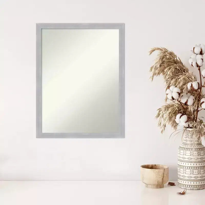 Miroir mural élégant et étroit de 20 po x 26 po (sans biseau)