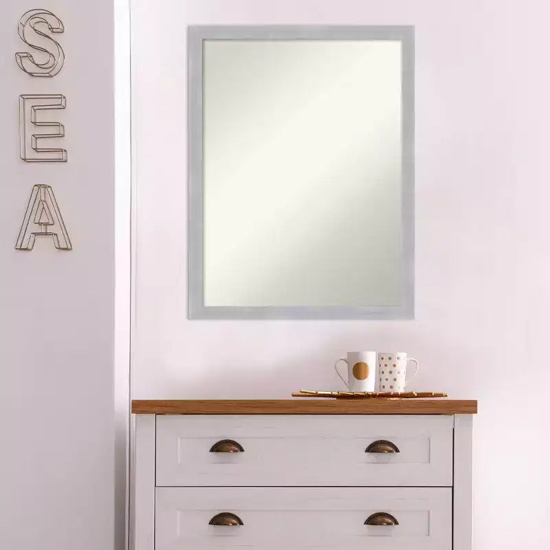 Miroir mural élégant et étroit de 20 po x 26 po (sans biseau)