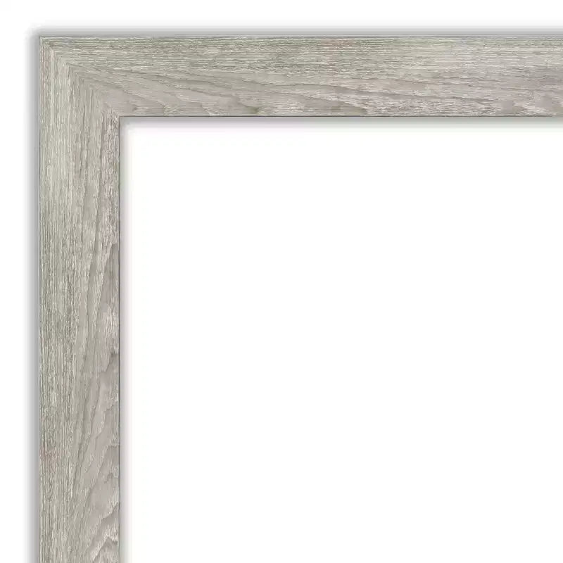 Miroir mural gris étroit de 30 po x 30 po sans biseaux