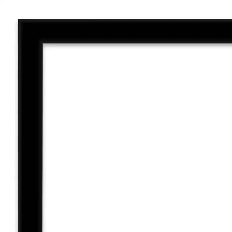 Miroir mural noir de jais, non biseauté, 20 po x 26 po