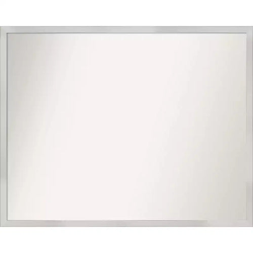 30" x 24" Non-Beveled Svelte Silver Wood Wall Mirror - Amanti Art: Modern Rectangular, Easy to Clean, No Assembly Required