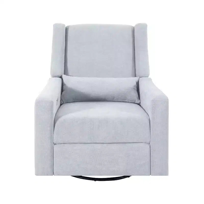 Luxury Power Motion Recliner with USB Charging, Swivel, and Lumbar Support for Nursery Comfort