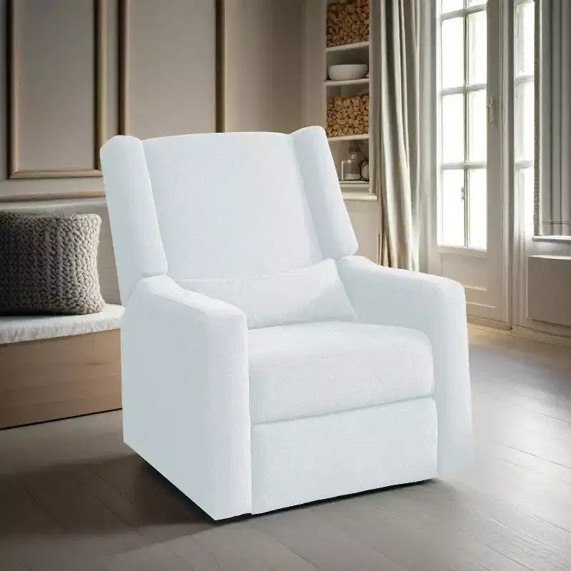 Fauteuil inclinable de luxe motorisé avec port de charge USB, fonction pivotante et support lombaire pour un confort optimal en chambre de bébé