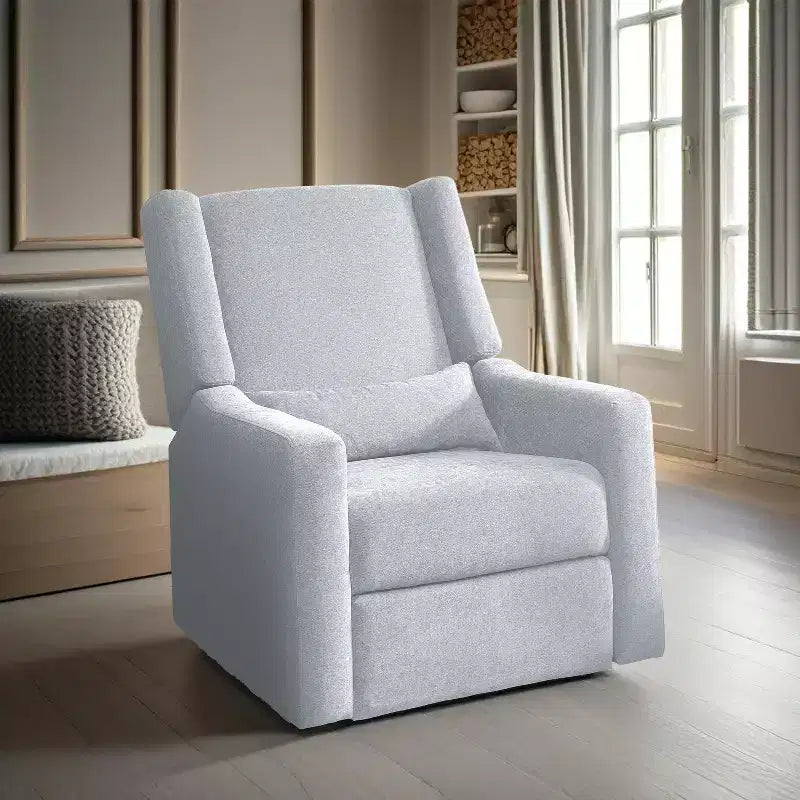 Fauteuil inclinable de luxe motorisé avec port de charge USB, fonction pivotante et support lombaire pour un confort optimal en chambre de bébé
