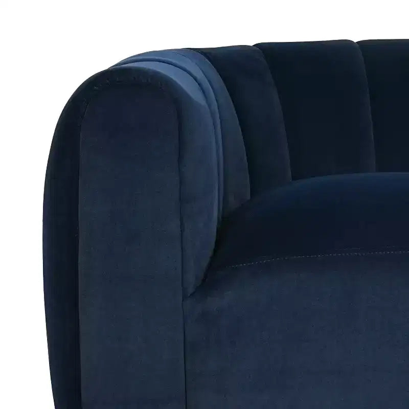 Fauteuil club pivotant rembourré moderne