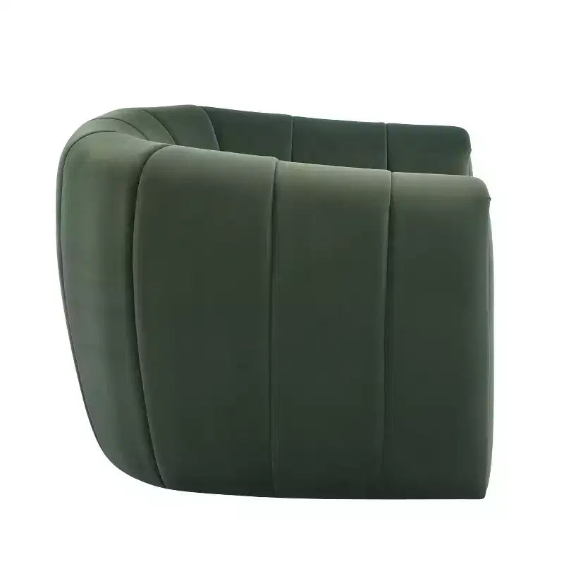 Fauteuil club pivotant rembourré moderne