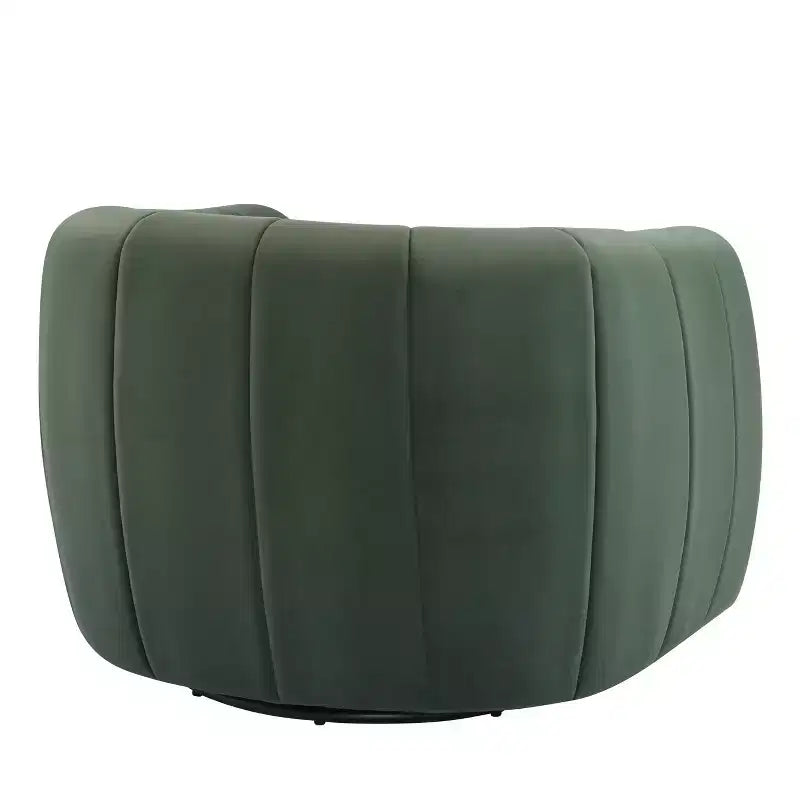 Fauteuil club pivotant rembourré moderne