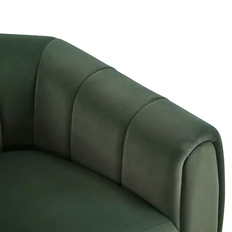 Fauteuil club pivotant rembourré moderne