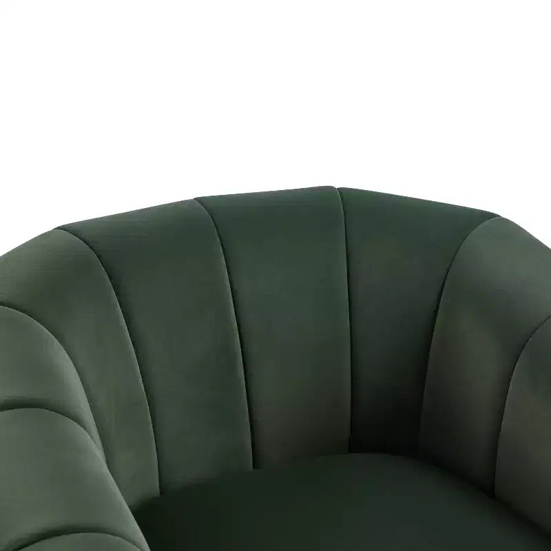 Fauteuil club pivotant rembourré moderne
