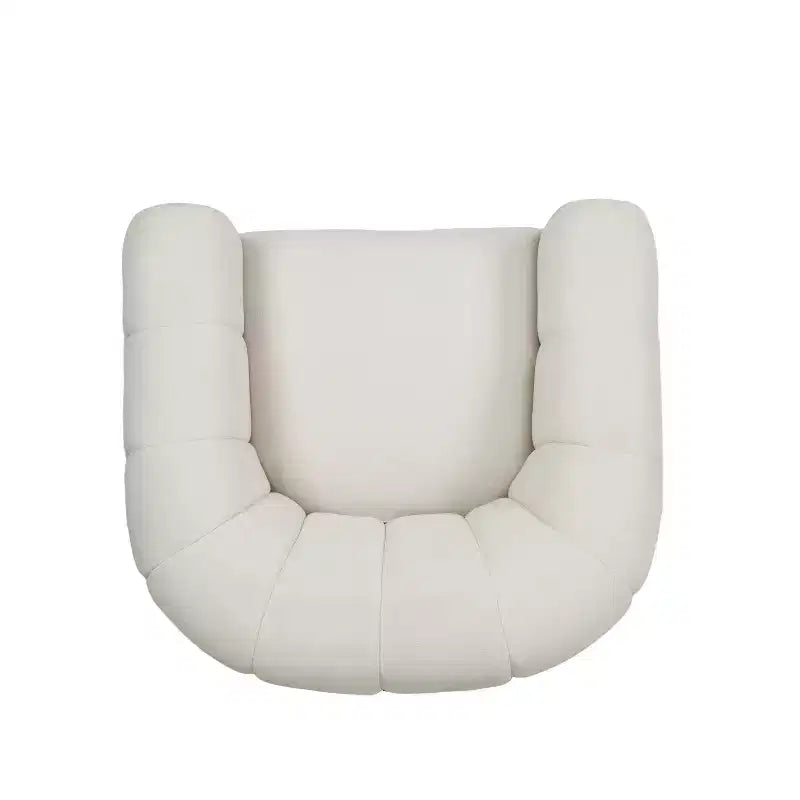 Fauteuil club pivotant rembourré moderne