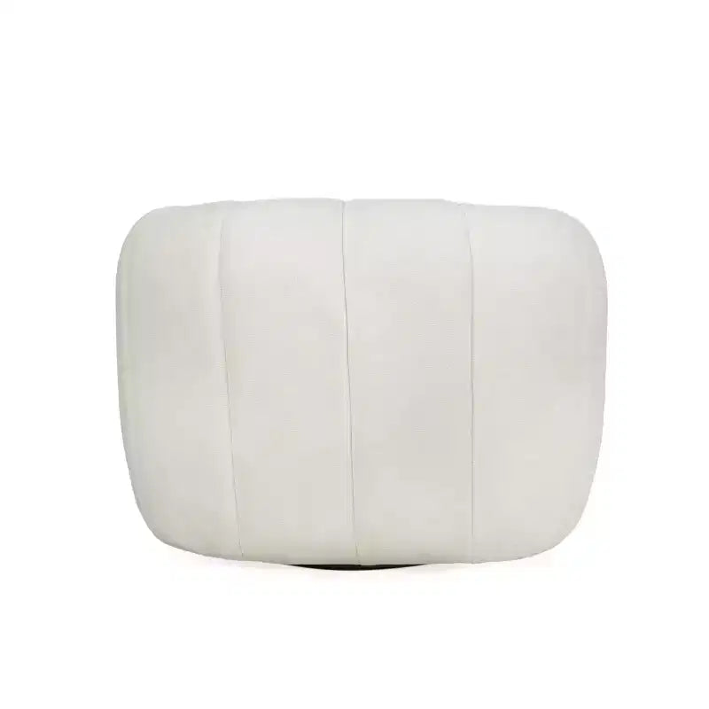 Fauteuil club pivotant rembourré moderne