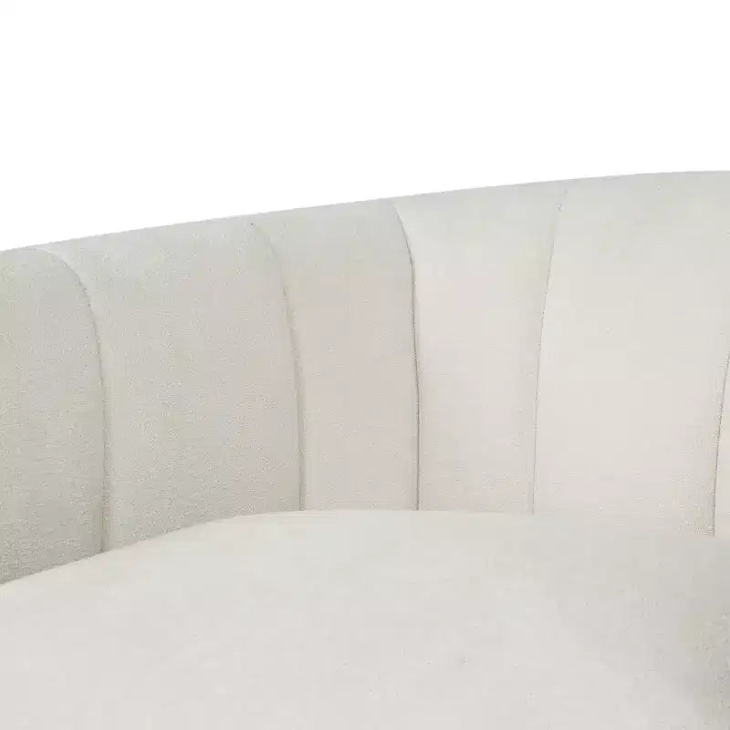 Fauteuil club pivotant rembourré moderne