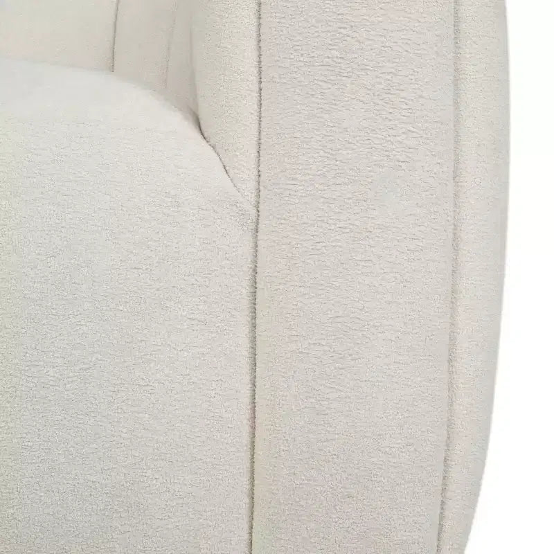 Fauteuil club pivotant rembourré moderne