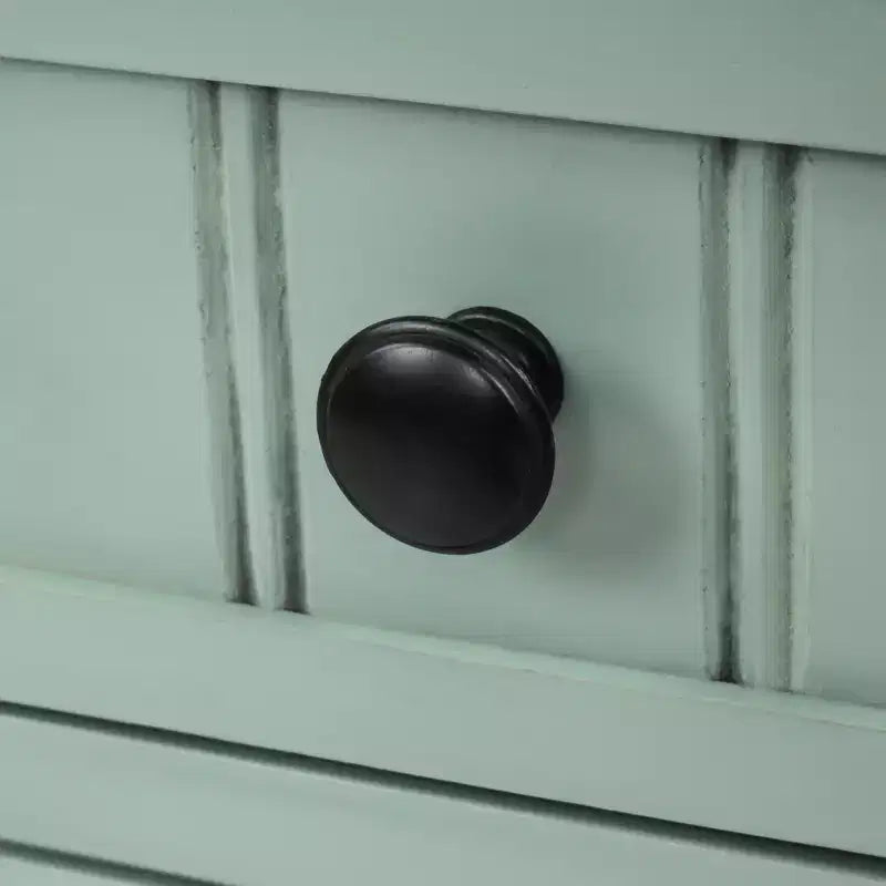 Console étroite classique avec trois tiroirs de rangement et une étagère inférieure
