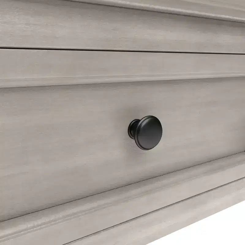 Console Rustique Rectangulaire en Bois avec 4 Tiroirs de Rangement et Étagère Inférieure