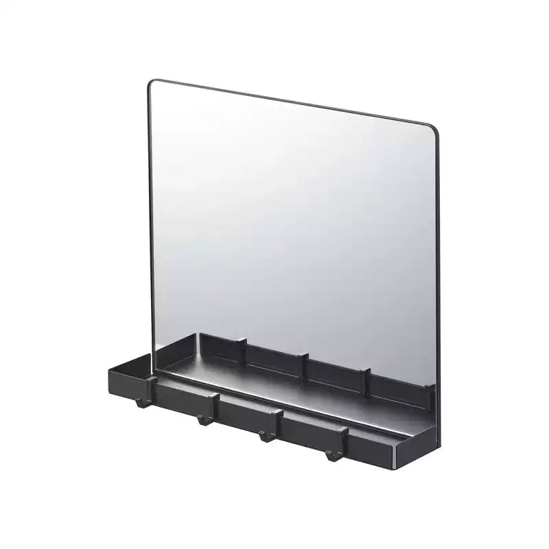 Miroir magnétique avec support de rangement - Verre