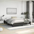 Bed Frame Black 75% polyvinyl chloride, 5% cotton, 20% polyester