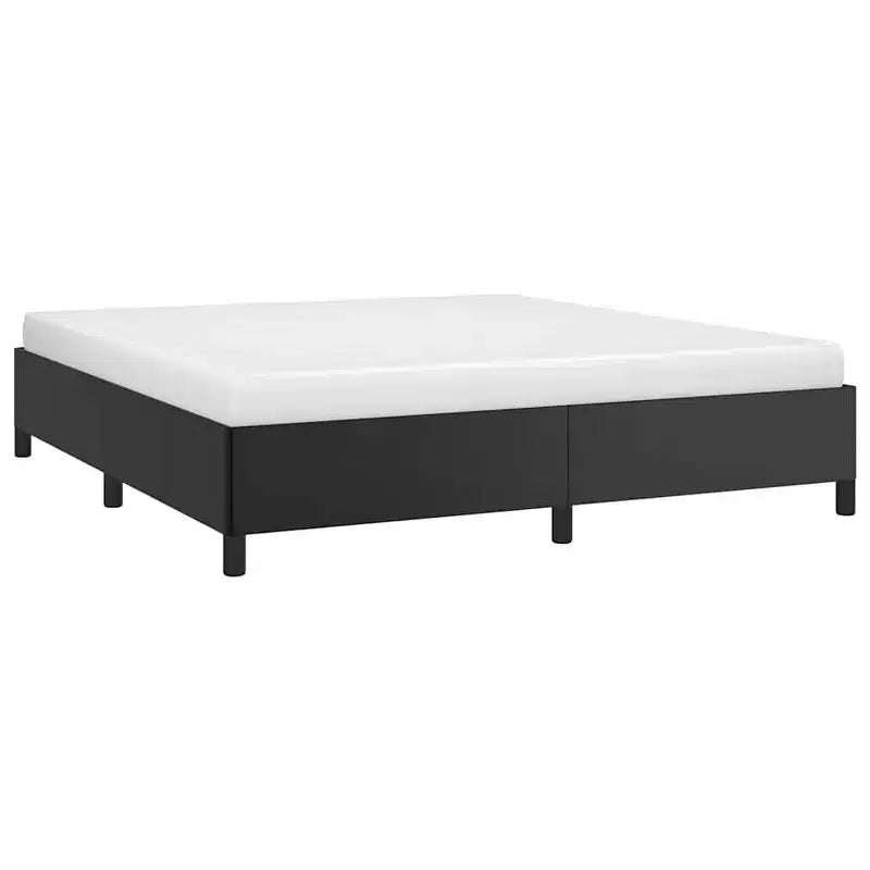Cadre de lit Noir 75 % chlorure de polyvinyle, 5 % coton, 20 % polyester