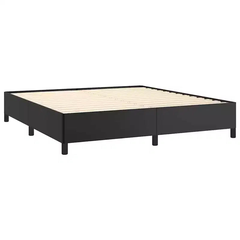 Cadre de lit Noir 75 % chlorure de polyvinyle, 5 % coton, 20 % polyester