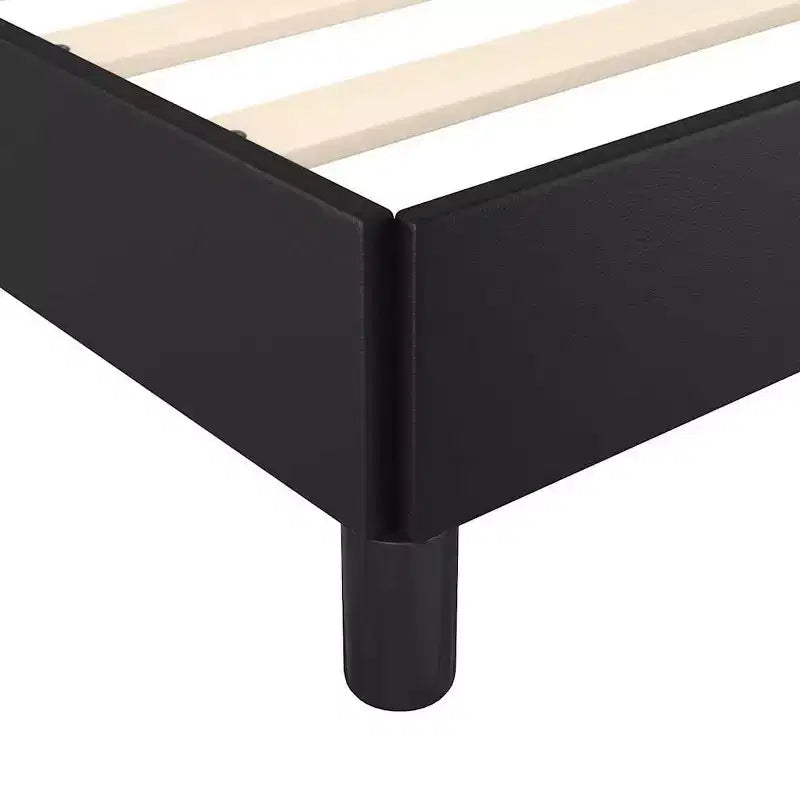 Cadre de lit Noir 75 % chlorure de polyvinyle, 5 % coton, 20 % polyester