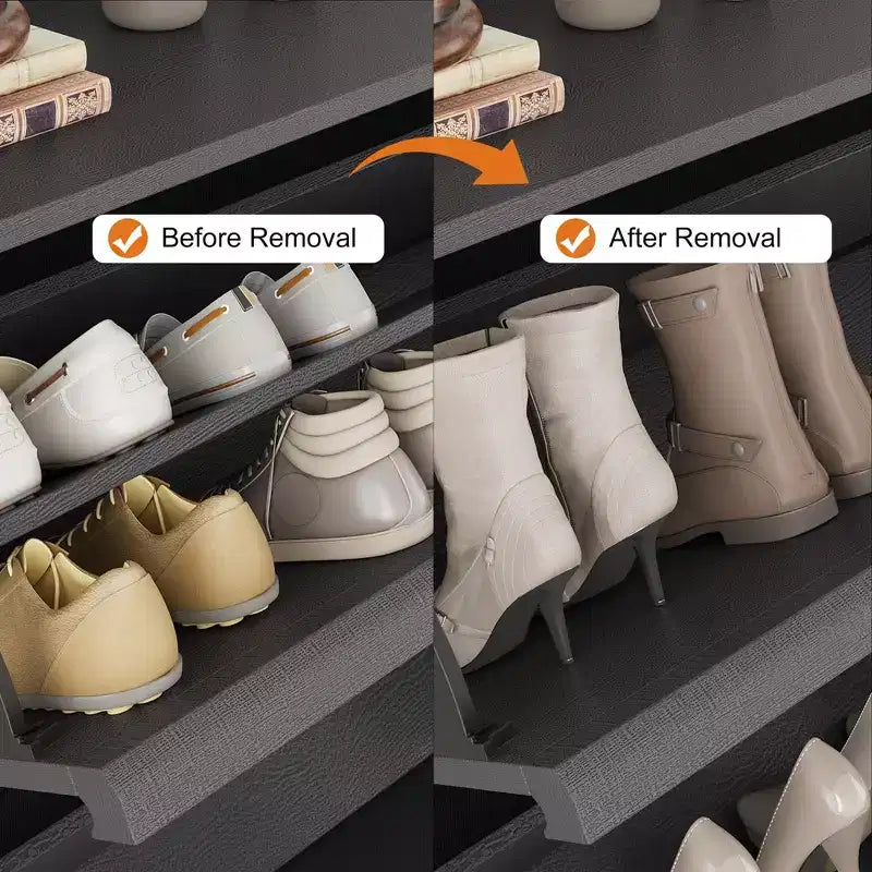 Meuble à chaussures 4 tiroirs à abattant avec étagère réglable – Organisateur de rangement en bois polyvalent pour le couloir, l'entrée et le salon