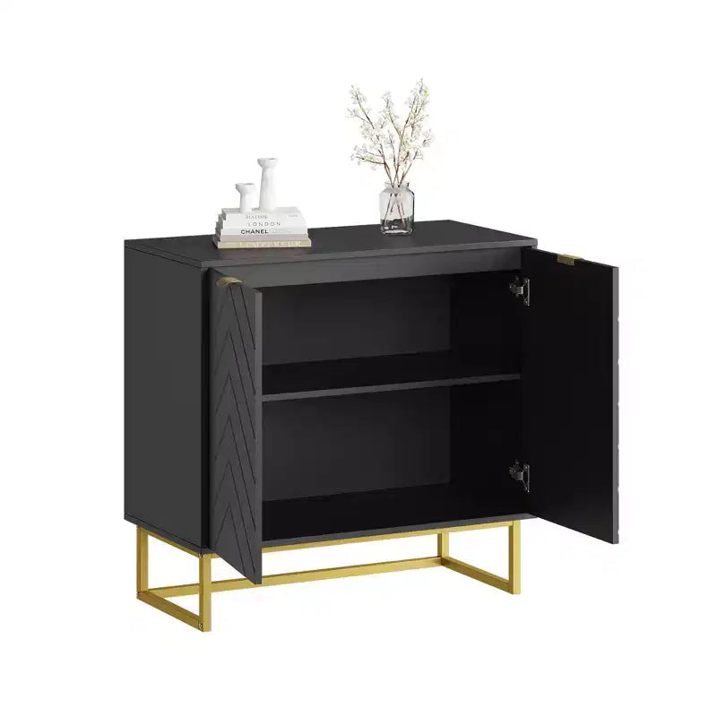 Meuble buffet, meuble de rangement avec étagères, console desserte en bois pour l'organisation, la cuisine, la salle à manger, le salon, l'entrée