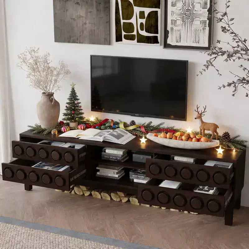 Meuble TV de style médiéval moderne
