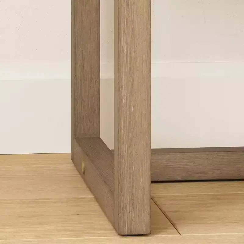 Table de chevet 22 po avec niche ouverte, style rustique de ferme