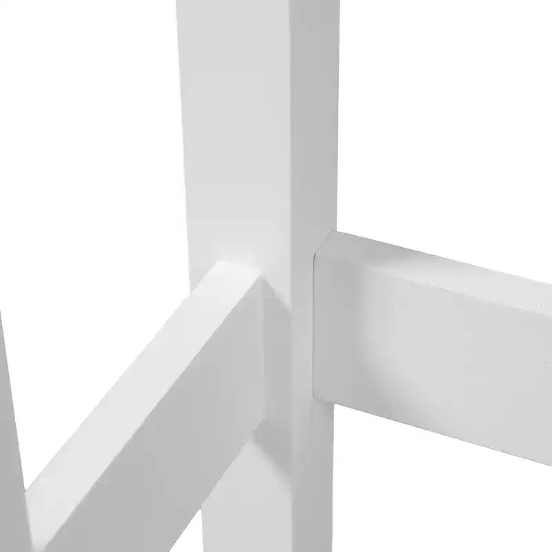 Meuble de rangement pour WC en MDF blanc style ferme