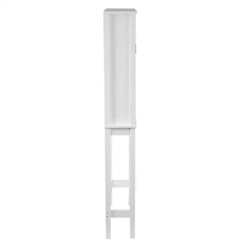Meuble de rangement pour WC en MDF blanc style ferme