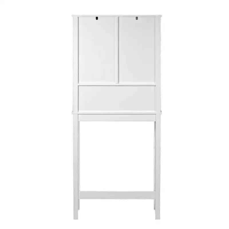 Meuble de rangement pour WC en MDF blanc style ferme