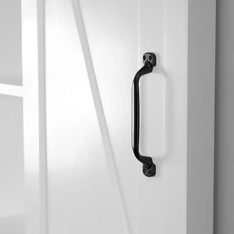 Meuble de rangement pour WC en MDF blanc style ferme
