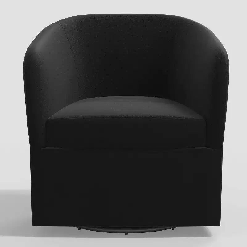 Chaise pivotante en velours